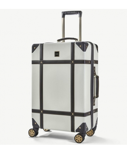 Cestovní kufr ROCK TR-0193/3-M ABS - krémová - 2. jakost