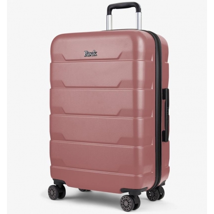 Cestovní kufr ROCK TR-0232/3-M ABS - růžová - 2. jakost