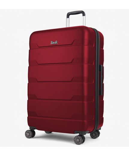 Cestovní kufr ROCK TR-0232/3-L ABS - červená - 2. jakost